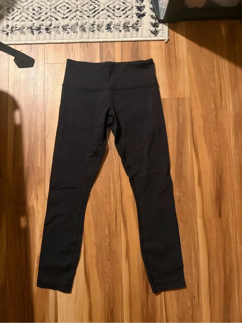 Black Low-Waist Active Leggings